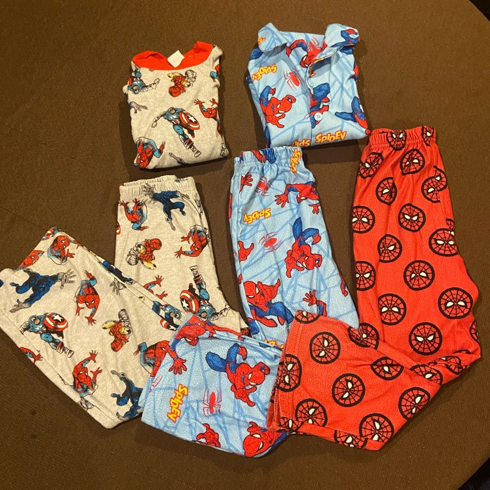 FINAL SALE Bundle of Spiderman PJ’s sz6
